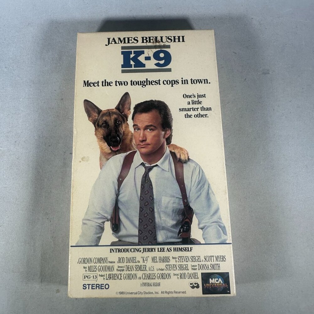 James Belushi K-9 VHS 1989 Original Release Action Comedy PG-13